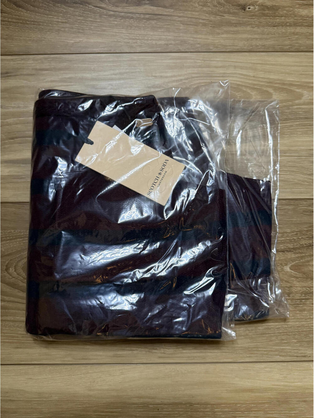 NWT! Scotch & Soda Stripe Knit Skirt in WineCasting/Sky Cap Size Small - Picture 2 of 5